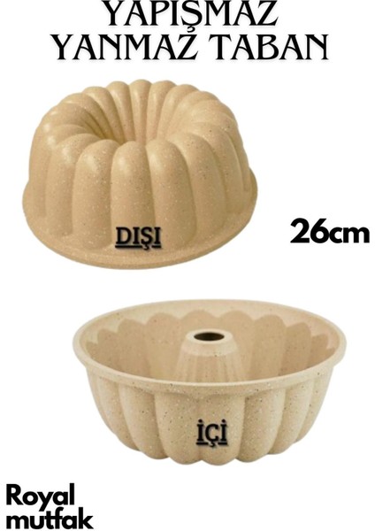 10'lu Vizon Set (28-30-32 cm Karnıyarık Tenceresi-Kek Kalıbı-Tart Kalıbı-Sosluk&sütlük-Emojili Pankek Tavası)