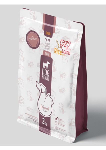 Friend Pet Premium Gold Yetişkin Köpek Maması Kuzulu 2 Kilo %100 Yeme Garantili
