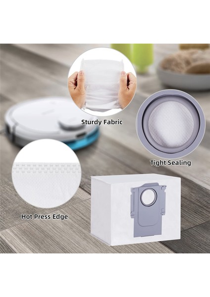 Dust Bags For Roborock S8+S8 Pro Ultra Vacuum Self-Empty Dock B (Yurt Dışından) fiyatları