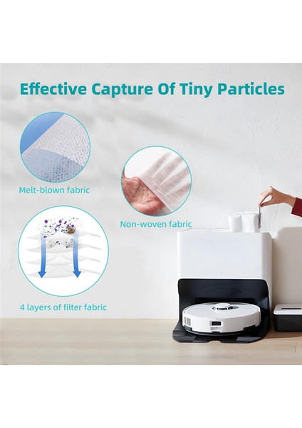 Dust Bags For Roborock S8+S8 Pro Ultra Vacuum Self-Empty Dock B (Yurt Dışından) indirimleri