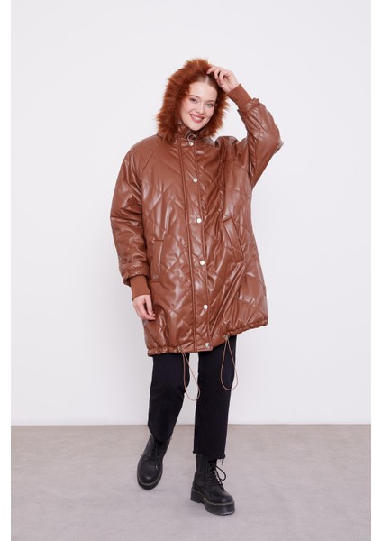 Taba Kapitone Kapüşonlu Mont fiyatları