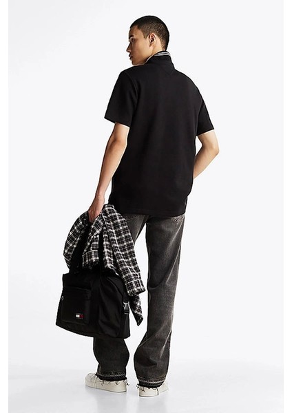 Erkek Siyah Regular Fit Polo Yaka T-Shirt fiyatları