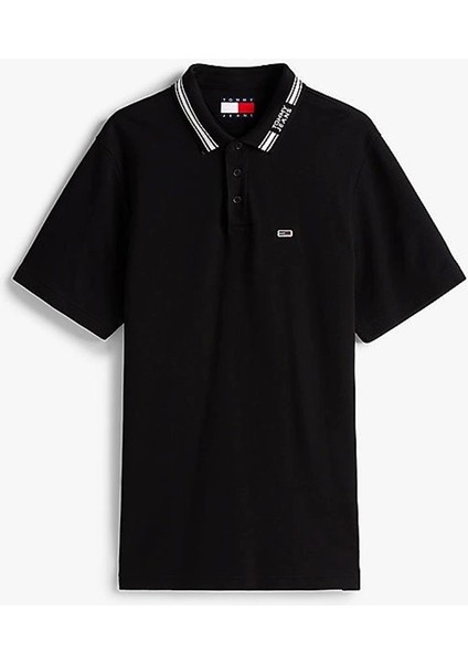 Erkek Siyah Regular Fit Polo Yaka T-Shirt indirimleri