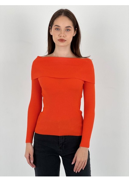 Uzun Kollu Long Sleeve Klasik Kadın Triko Kazak Women Knitwear fırsatları