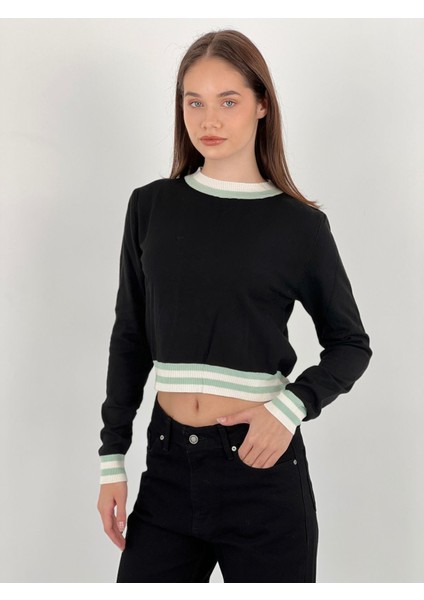 Uzun Kollu Long Sleeve Crop Kadın Kazak Women Knitwear fırsatları