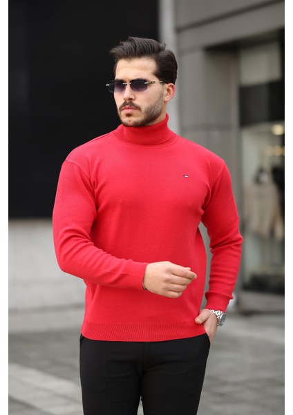 Erkek Tam Balıkçı Yaka Triko Kazak