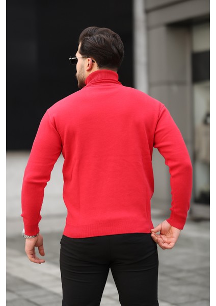 Erkek Tam Balıkçı Yaka Triko Kazak