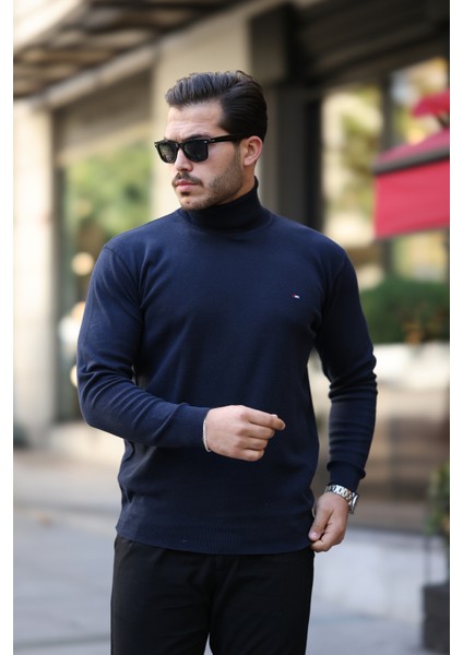 Erkek Tam Balıkçı Yaka Triko Kazak