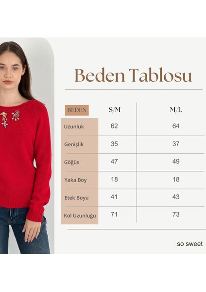 Uzun Kollu Long Sleeve Taş Detaylı Kadın Triko Kazak Women Knitwear fiyatları