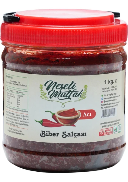 Hatay Biber Salçası Acı 1 kg