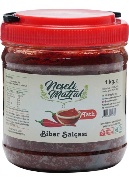 Hatay Biber Salçası Tatlı 1 kg