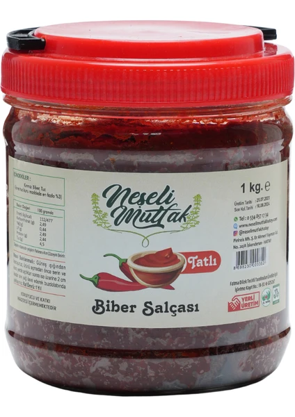 Hatay Biber Salçası Tatlı 1 kg