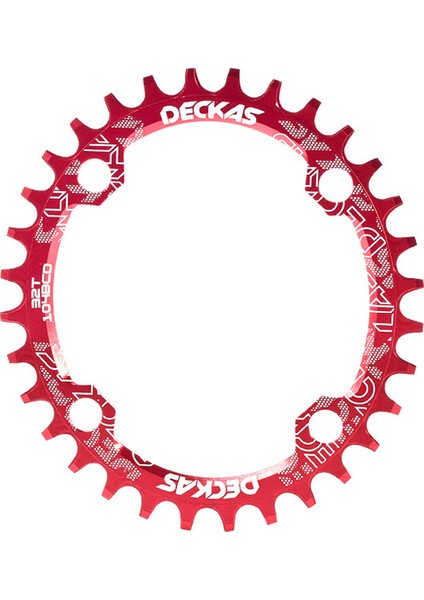 Kırmızı Stil 38T Oval Mtb Zinciri 104 Bcd Dar Genişlikli Bisiklet Kuruluşu Dişli 104BCD Taç Dağ Bisikleti Plakası Zincir Halkası (Yurt Dışından)