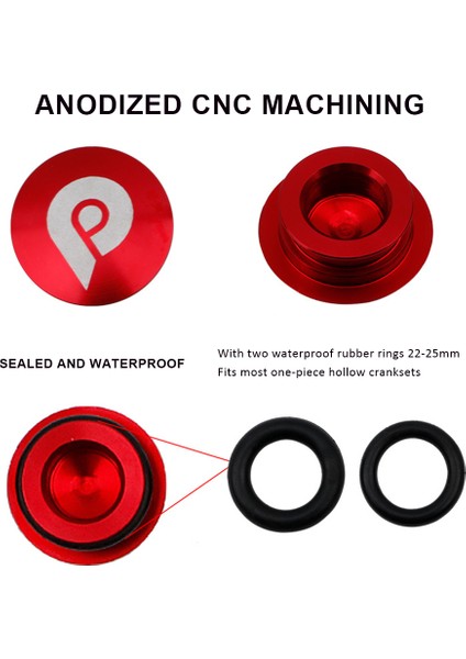 Krank Vidası M18 Stili Bisiklet Bağlantı Çubuğu Kapağı Alüminyum Alaşımlı Kolu Toz Kapağı Dağ Yol Bisikleti Toz Tak Hollow Zincir Çark Kapağı (Yurt Dışından) fırsatları