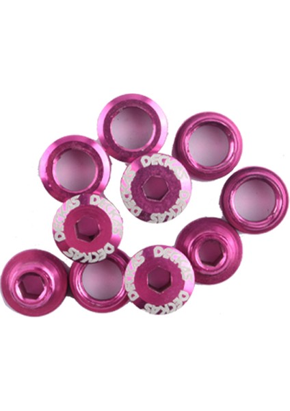 Güverte Pembe Tarzı Deckas Litepro Bisiklet Krank Vidası Tek Plaka Çivisi Zincir Halkası Bisiklet Civatası Yol Bisikleti Mtb Bisikleti Krank Vidası Tek Disk (Yurt Dışından)