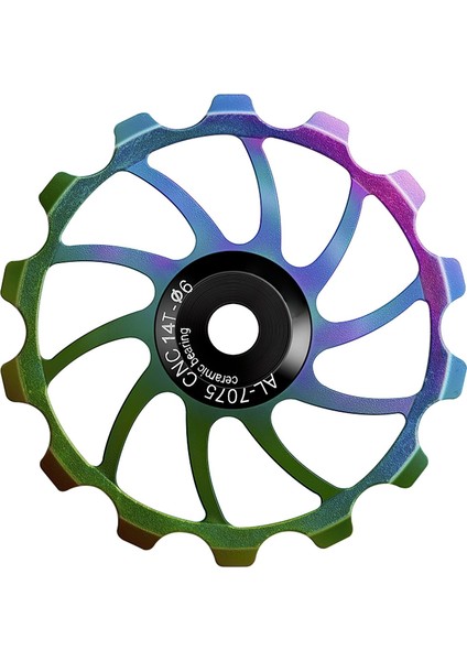 14T Tarzı Mtb Bisiklet C Arka Aktarıcı Jockey Tekerlek Seramik Rulmanlı Makara Yol Bisikleti Kılavuz Rulosu Idareci (Yurt Dışından)