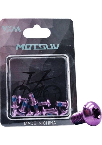 Mor Tarzı Mtb Bisiklet Disk Fren Rotoru Torx Civataları T25 Alaşım Çelik Vidalar Renkli Rotor Civataları Bisiklet Tamir Aksesuarları (Yurt Dışından)