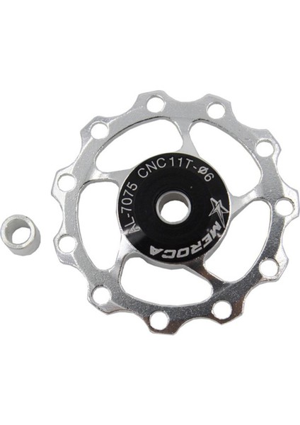 11T Gümüş Tarzı Alüminyum Alaşım Mtb Dağ Bisikleti Arka Aktarıcı Kasnak Göbeği Yol Bisikleti Kılavuz Makarası Hız Için (Yurt Dışından)