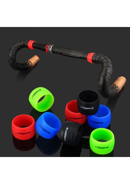 Yeşil Stil 2 Adet Yol Bisikleti Motosiklet Dikme Yüzük Sabit Dişli Bisiklet Kaymaz Silikon Sap Korumalı Kol Bandı Bisiklet Aksesuarları (Yurt Dışından) indirimleri