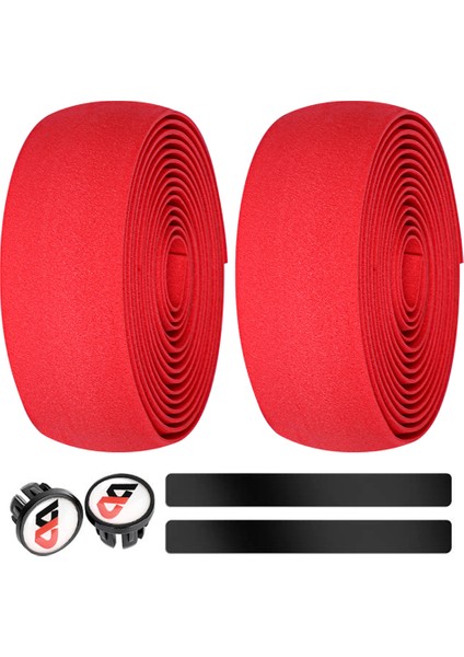 Kırmızı Stil 6 Adet Yol Bisikleti Yapışkanlı Direksiyon Kayışı Bisiklet Kavrama Bandı Kamuflaj Bisiklet Bisiklet Kolu Kayışları (Yurt Dışından)