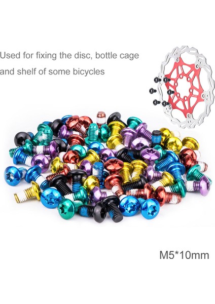 Siyah Stil Ztto Dağ Bisikleti Renkli Kaymaz T25 Torx Vida Disk Fren Rotor Civataları Mtb Bisiklet Aksesuarları (Yurt Dışından) modelleri