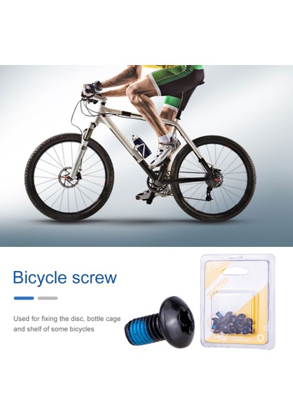 Siyah Stil Ztto Dağ Bisikleti Renkli Kaymaz T25 Torx Vida Disk Fren Rotor Civataları Mtb Bisiklet Aksesuarları (Yurt Dışından) indirimleri