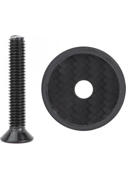 Bisiklet Direksiyon Seti Karbon Üst Kapağı Karbon Fiber Bisiklet Ste Direksiyon Çubuğu Tüp Direksiyon Seti Kapak Kılıfı (Yurt Dışından)
