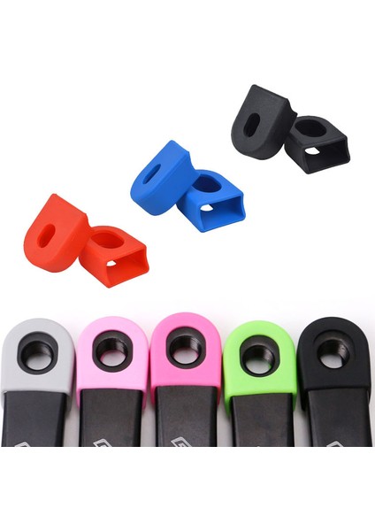 Sarı Stil Bisiklet Krank Kapağı Koruyucu Silikon Bisiklet Yarışı Krank Bot Koruyucular Krank Seti Koruyucu Kılıf (Yurt Dışından) indirimleri