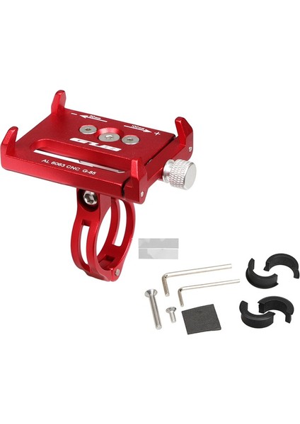 Araç Stili ile Kırmızı Gub Cep Telefonu Tutucu Montaj Alüminyum Braketi Akıllı Telefon Mtb Bisiklet Motosiklet Samsung Huawei Xiaomi iPhone Scooter 22.2 Için (Yurt Dışından)