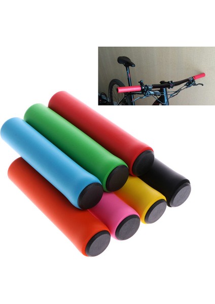 Renk 6 Tarzı 1 Çift Silikon Bisiklet Tutacakları Açık Hava Dağ Bisikleti Direksiyon Tutacakları Kapak Kaymaz Güçlü Destek Tutacaklar Bisiklet Parçası (Yurt Dışından) fiyatları