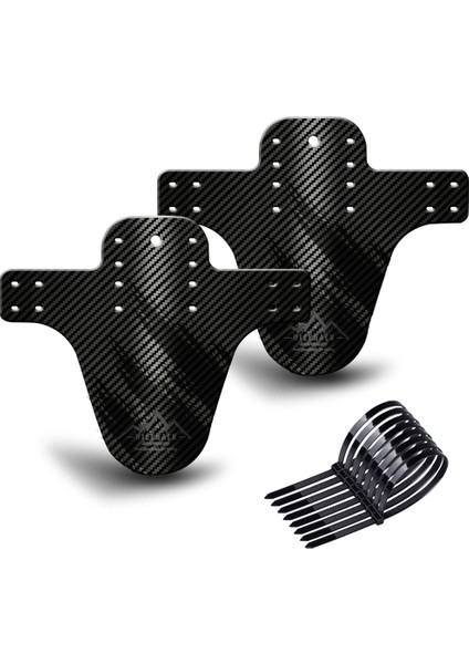 Siyah 2 Adet Tarzı Bisiklet Çamur Mtb Koruyucu 7 Renk Bisiklet Çamurlukları Karbon Fiber Ön Arka Mtb Dağ Bisikleti Çamur Bisiklet Koruyucu Bisiklet Aksesuarları (Yurt Dışından)