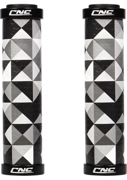 Beyaz Üçgen Stili C Bisiklet Tutacakları Mtb Ultra Hafif Dağ Bisikleti Direksiyon Tutacağı Kaymaz Şok Emici Çift Kilitleme Bisiklet Tutacakları (Yurt Dışından)