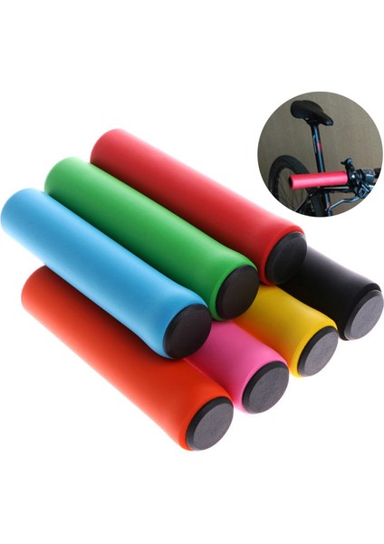 6 Mavi Stil Yumuşak Silikon Bisiklet Direksiyon Sapları Mtb Yol Bisikleti Sünger Sapları Kılıfı Kaymaz Güçlü Destek Saplar Bisiklet Aksesuarı (Yurt Dışından) indirimleri