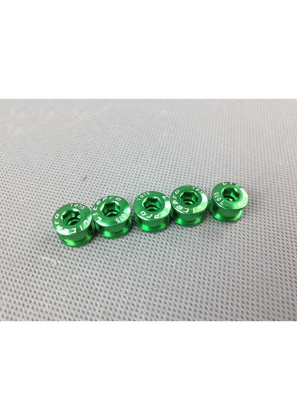 5 Adet-Yeşil-8.5mm Tarzı Litepro Bisiklet Zincir Civataları Tek Çift Üçlü Hız Dıştan Dişli Vidalar Bisiklet Orta Göbek ve Zincir Dişlisi Için Uygun (Yurt Dışından)