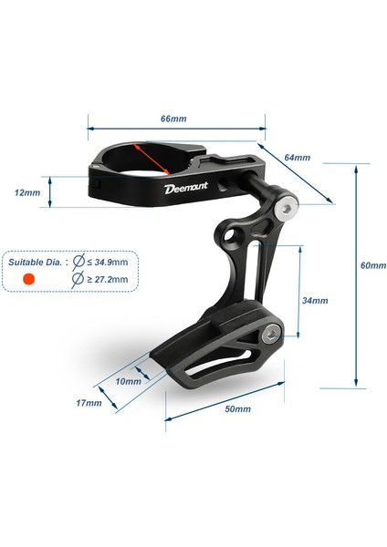 Huoxunshopc CS01 Bbk ISCG03 Stiline Uyar Mtb 1x Sistem Iscg 03 Iscg 05 Bb Post Mount C Makineli Anodize 1 Hızlı Tekli Plaka Geniş Dar Dişli Kılavuz Bisiklet Zinciri - E-Ticaret Başlığı (Yurt Dışından)