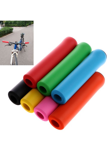 No.5 Tarzı 1 Çift Silikon Bisiklet Tutacakları Açık Hava Mtb Dağ Bisikleti Direksiyon Tutacakları Kapak Kaymaz Güçlü Destek Tutacaklar Bisiklet Parçası (Yurt Dışından) fiyatları