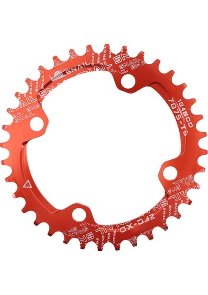 Kırmızı Stil 46T Snaıl Zincir Dişlisi 104BCD Yuvarlak 30T 32T 34T 36T 38 Dişli Dar ve Geniş Ultralight Dişli Levhası Mtb Dağ Bisikleti 104 Bcd Zincir Tekerleği (Yurt Dışından)
