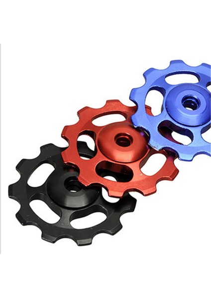 11T-KIRMIZI Stili 11T Alüminyum Alaşım Mtb Bisiklet Arka Aktarıcı Makaralı Jockey Yol Bisikleti Kılavuzu Rulosu Gerilim Ayarı Parça Bisiklet Aksesuarı (Yurt Dışından) fiyatları