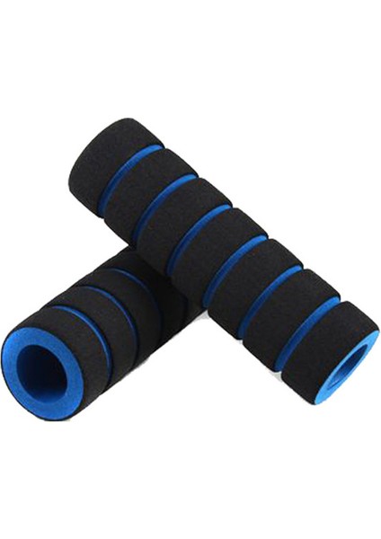 1 Çift Mavi Tarzı Kaymaz Bisiklet Direksiyonu Yarış Bisikleti Motosiklet Sünger Tutma Kılıfı Uyumlu Yumuşak Tutma Sapı (Yurt Dışından)