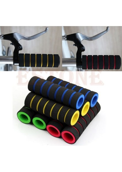 1 Çift Mavi Tarzı Kaymaz Bisiklet Direksiyonu Yarış Bisikleti Motosiklet Sünger Tutma Kılıfı Uyumlu Yumuşak Tutma Sapı (Yurt Dışından) fiyatları