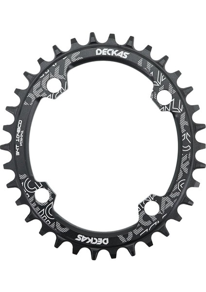 Siyah Stil 38T Deckas Bisiklet Zinciri Oval 104BCD Dişli Mtb Yol Bisikleti Dağ Zinciri 104 Bcd (Yurt Dışından)