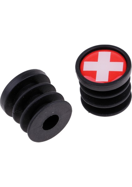 Isviçre 22MM Tarzı Mtb Dağ Yol Bisikleti Için 1 Çift Bisiklet Ulusal Bayrak Direksiyon Uç Tapaları (Yurt Dışından)