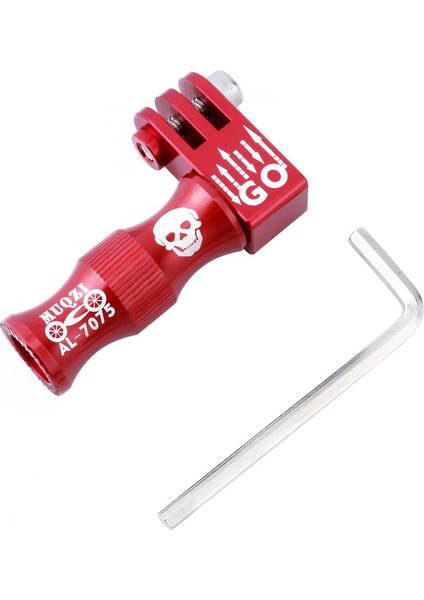 Kırmızı Korsan Işareti Stili Muqzı Bisiklet Tekerlek Göbeği Braketi Tutucu Bağlayıcı Hızlı Salınım Kamerası Montaj Alüminyum Alaşımlı Tripod Tutacağı Kelepçe (Yurt Dışından)