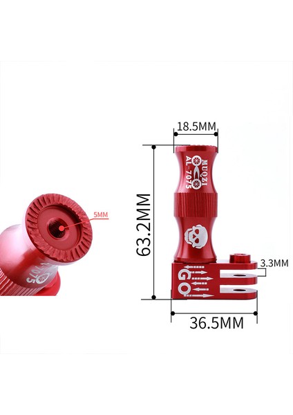 Kırmızı Korsan Işareti Stili Muqzı Bisiklet Tekerlek Göbeği Braketi Tutucu Bağlayıcı Hızlı Salınım Kamerası Montaj Alüminyum Alaşımlı Tripod Tutacağı Kelepçe (Yurt Dışından) modelleri