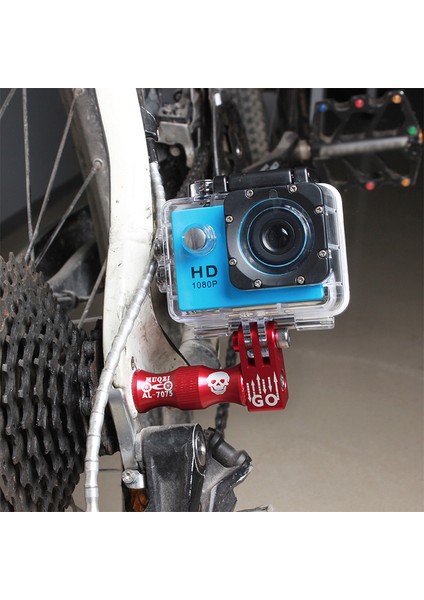 Kırmızı Korsan Işareti Stili Muqzı Bisiklet Tekerlek Göbeği Braketi Tutucu Bağlayıcı Hızlı Salınım Kamerası Montaj Alüminyum Alaşımlı Tripod Tutacağı Kelepçe (Yurt Dışından) fırsatları