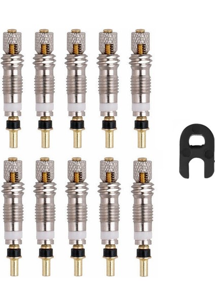 Alet Stili ile 10 Adet Vana Çekirdek Değiştirme Presta'dan Schrader'a Frenli Hava Pompası Bisiklet Mtb Yol Bisikleti Vana ve Çıkarma Aracı Bisiklet Aksesuarları (Yurt Dışından)