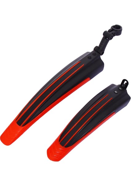 Siyah Kırmızı Stil 1 Çift Şık Mtb Bisiklet Ön Arka Çamurluk Dağ Bisikleti Plastik Çamurluk Takımı Bisiklet Aksesuarları Için Bisiklet Çamurluk Kanat (Yurt Dışından)