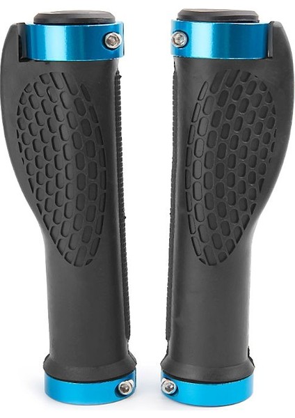 Mavi Stil Ergonomik Bisiklet Sapı Kavrama Yol Bisikleti Anti-Kayma Kauçuk Kilitleme Direksiyon F2TC (Yurt Dışından)