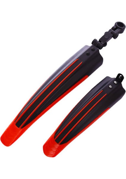 Kırmızı Stil 2 Adet Dağ Mtb Bisiklet Çamurluk Ön Arka Bisiklet Aksesuarları Uçanlar Çamurluk Aracı Bisiklet Bisiklet Koruyucuları (Yurt Dışından)