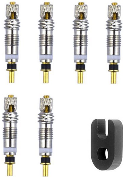 6 Adet Tarzı Mtb ve Yol Bisikleti Aksesuarları Için Pirinç Presta Vana Çekirdekleri ile Yedek Presta Stil Lastik Valf Çekirdekleri Çıkartıcı (Yurt Dışından)